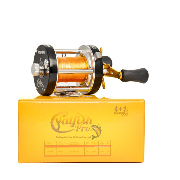 Fishing For Fun Round Baitcaster Reel – Heavy-Duty Catfish Gear