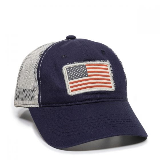 Outdoor Cap Usa-155-Np USA Americana Meshback Cap, Navy Putty One Size