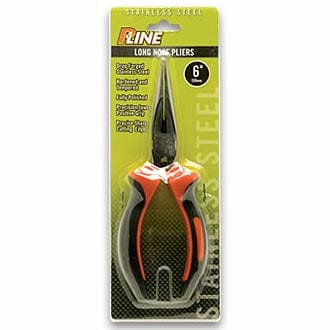 P-Line Stainless Steel 6” Needle Nose Fishing Pliers - Pescador