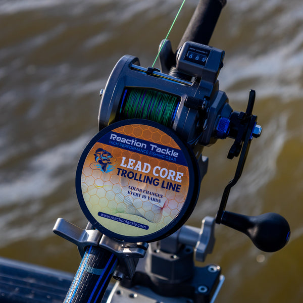 metered braided fishing line Reaction Tackle Lead Core Trolling marlin reel Best Fishing Lines For Size:Regular and more abrasion