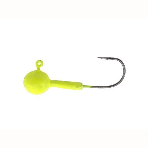 Leland's Crappie Magnet Double Cross Jig Heads Chartreuse / 1/32 oz
