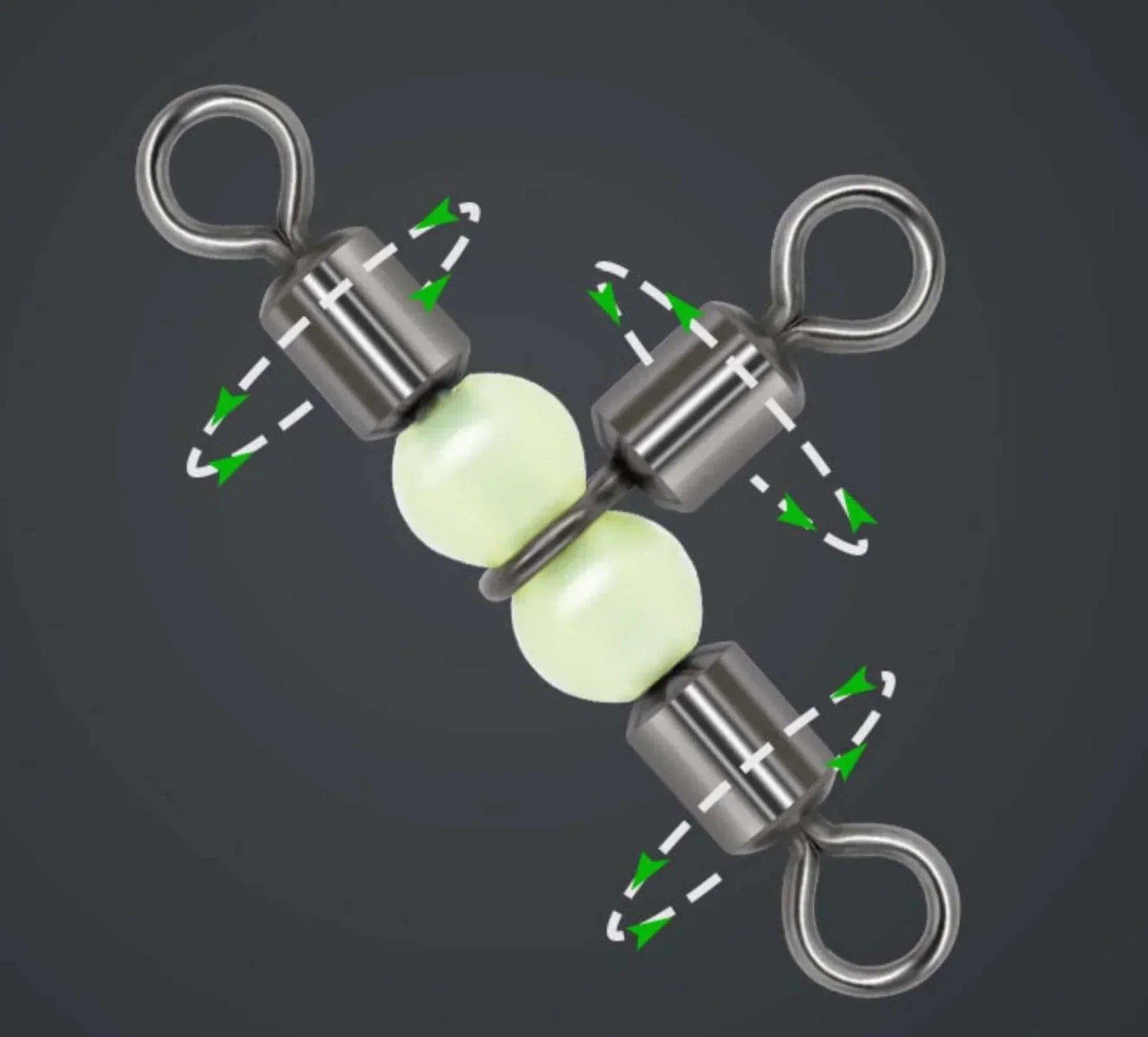 Close-up of high strength swivel