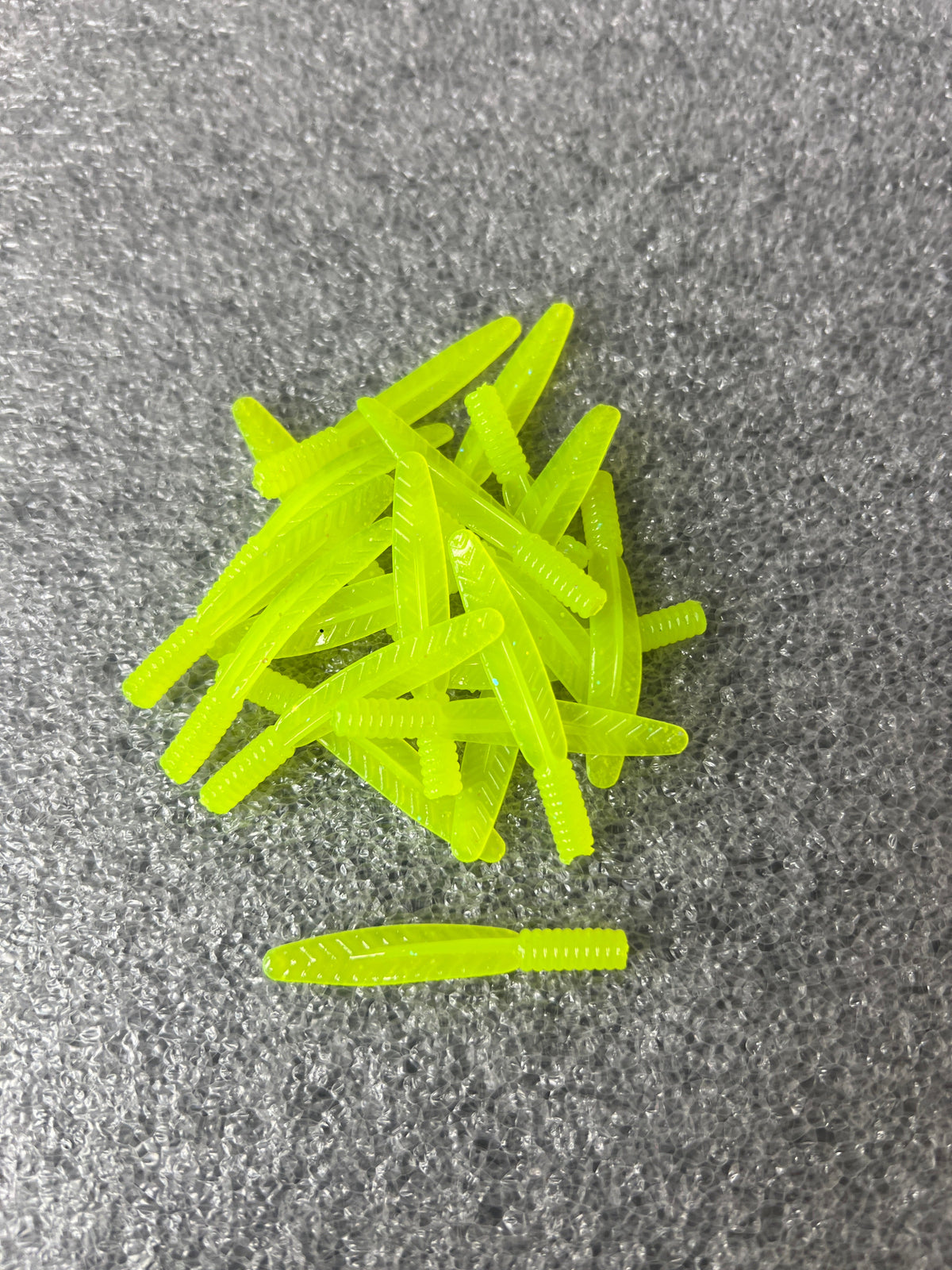 2 inch Lucky Leech soft plastic bait for crappie fishing