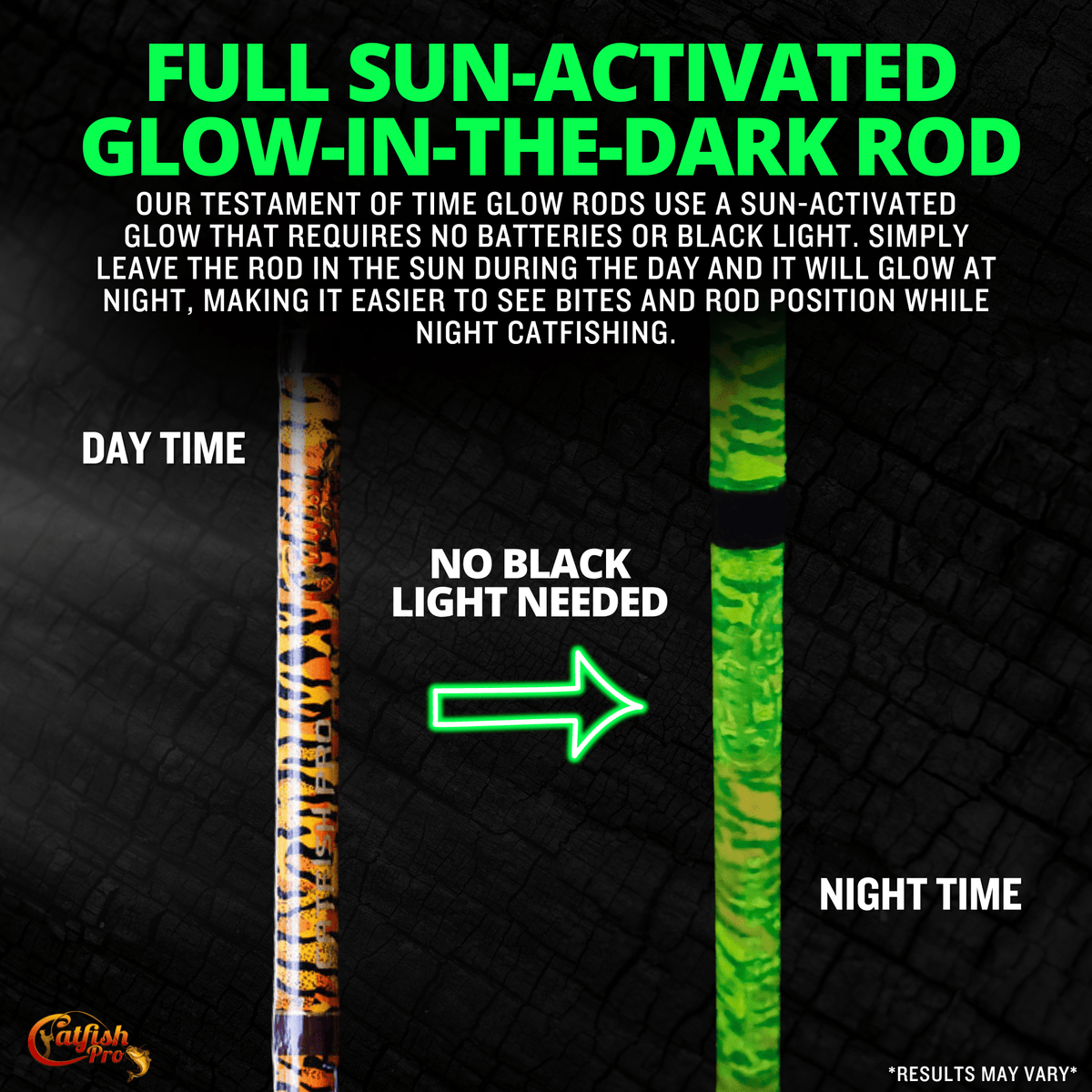 Catfish Pro 1 of 220 The Tiger Limited Edition Glow Casting Rod