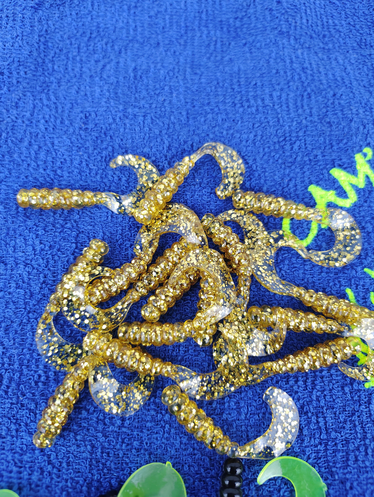 Cam's hologram flake curly tail soft plastics for crappie and panfish