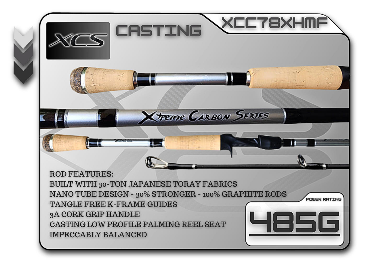 Fish Xtreme 7'8" Xtra Heavy Mod-Fast Casting Rod