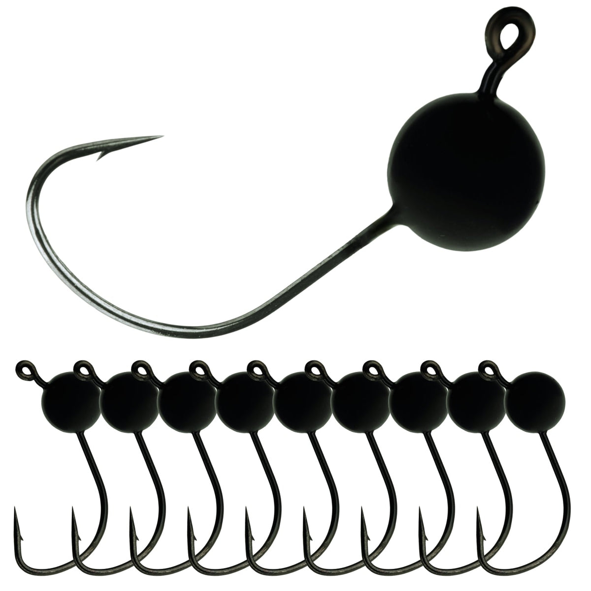 Reaction Tackle Lead Wacky Jigs – 10-Pack Ultra-Sharp