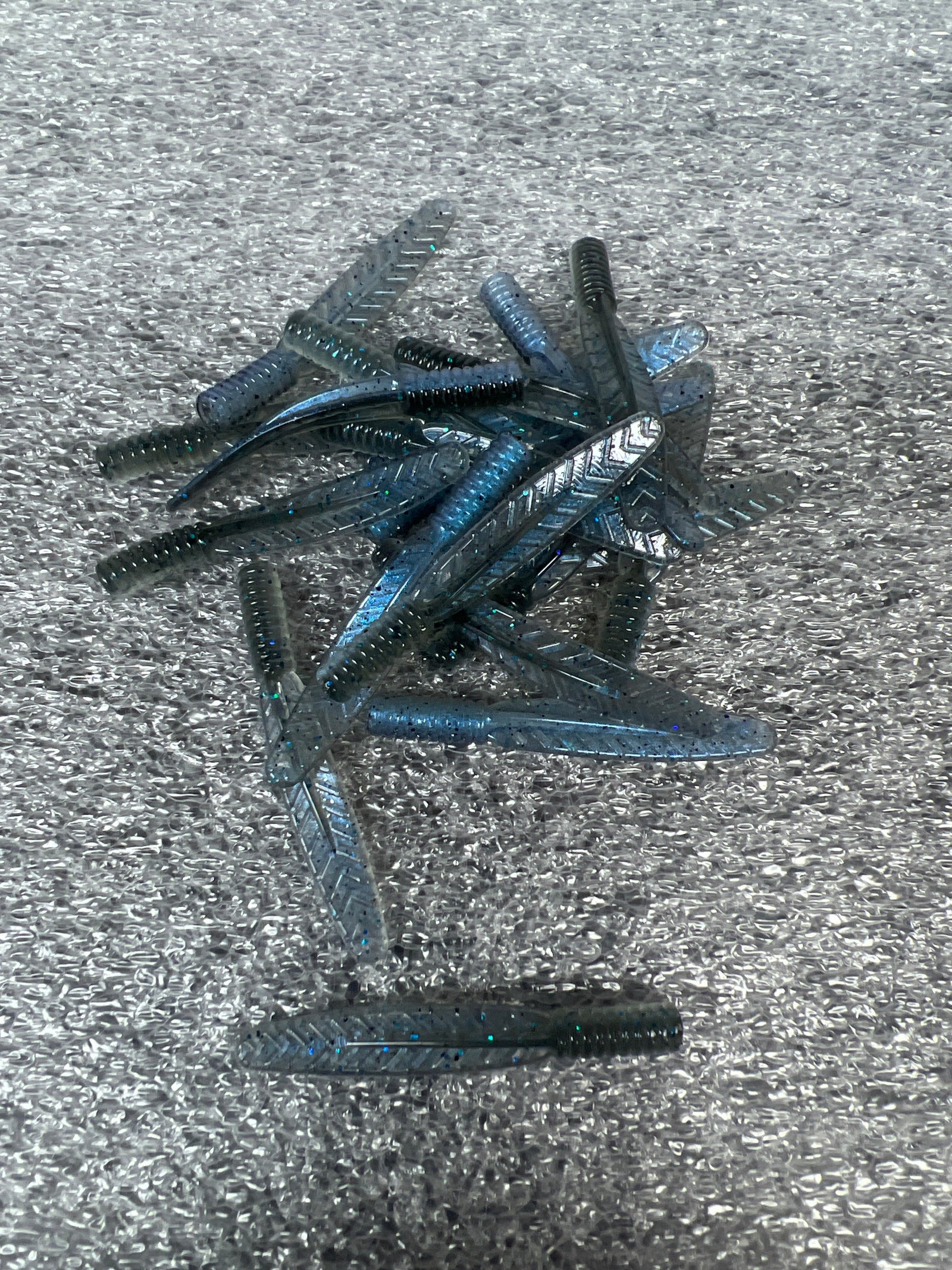 2 inch Lucky Leech soft plastic bait for crappie fishing