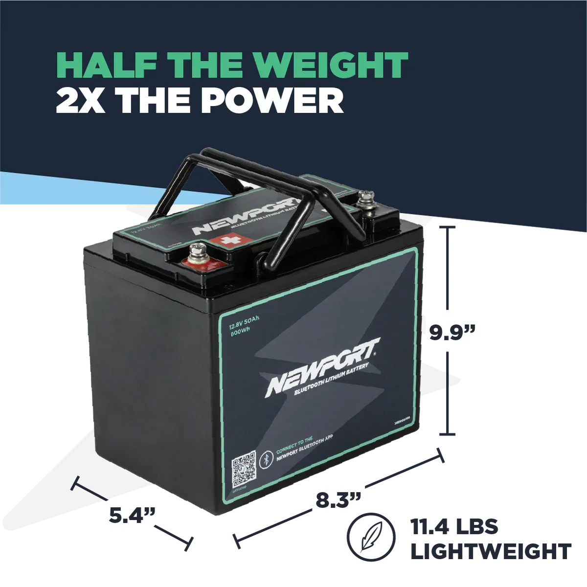 Newport 12V 50Ah Lithium LiFePO4 Battery