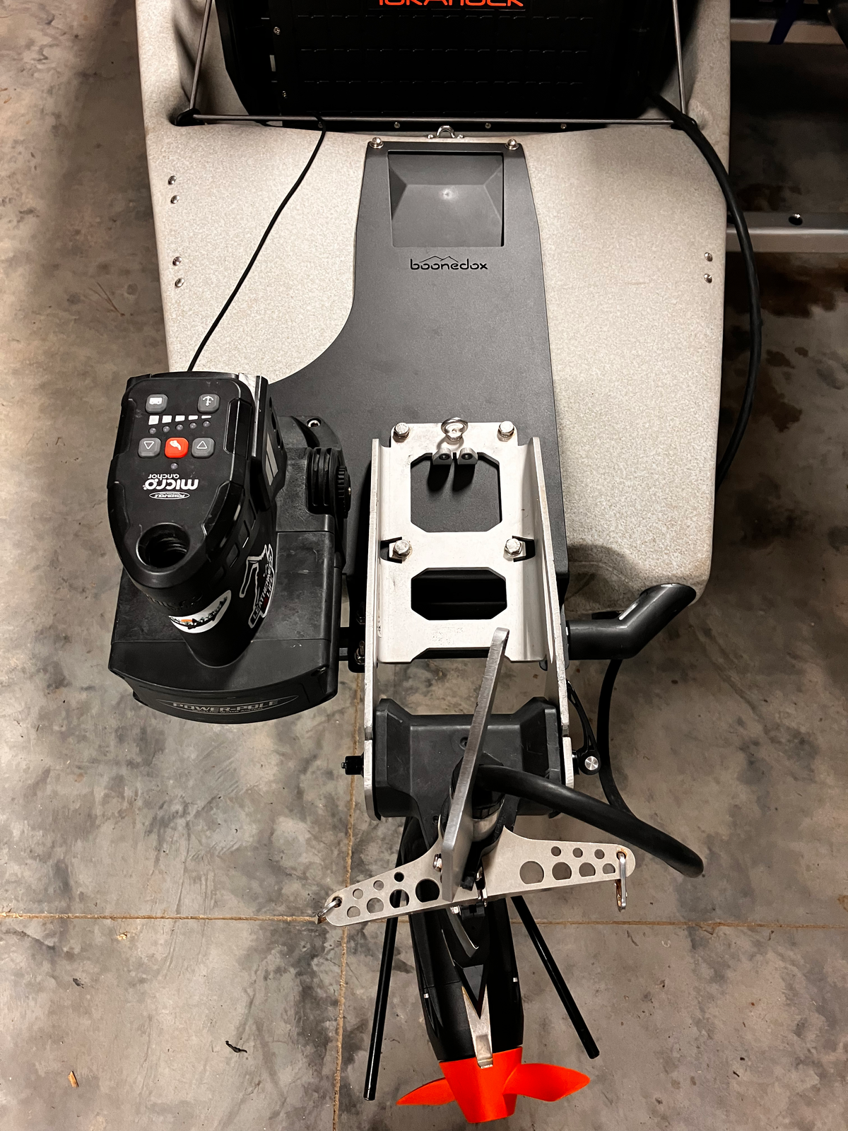 Boonedox Hobie Pro Angler 14 Motor/Power Pole Combo Mount