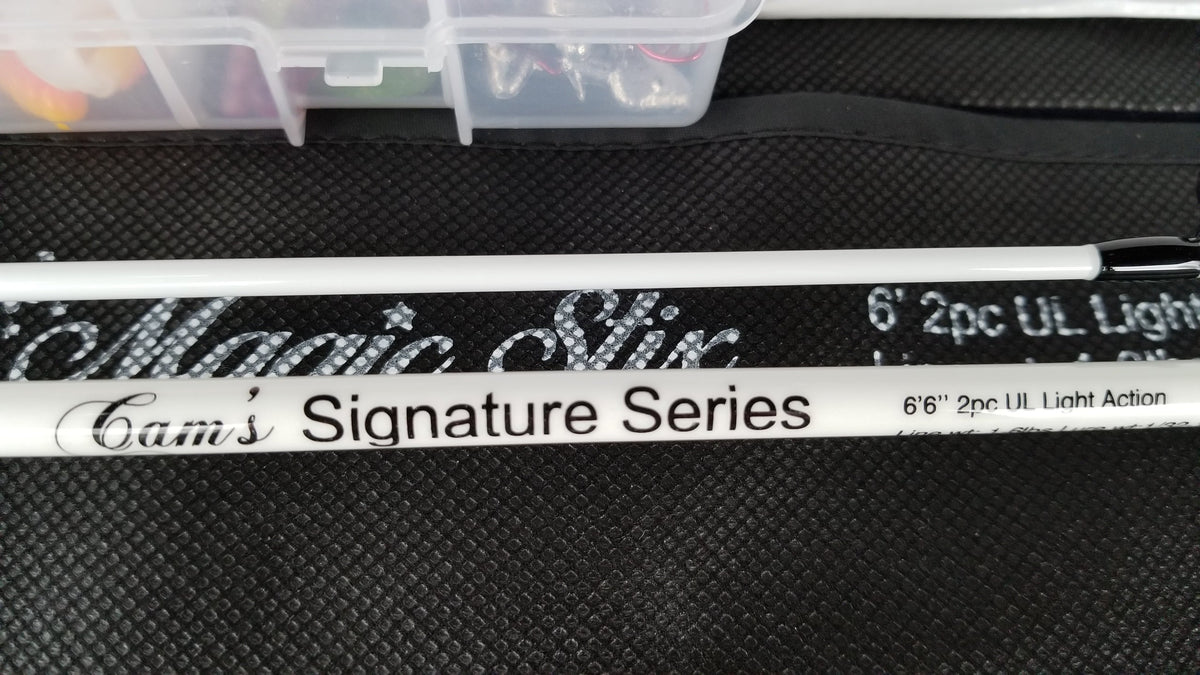 Cam's 6'6" Signature Series White Ghost Titanium Crappie Combo & Tackle Kit