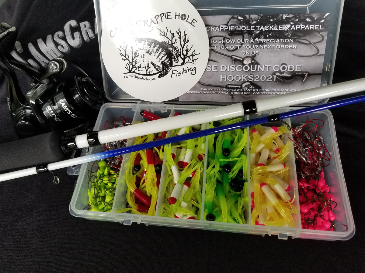 Cam's 10ft Yaannk Stick Crappie Combo w/ Tri-Color Tube Kit