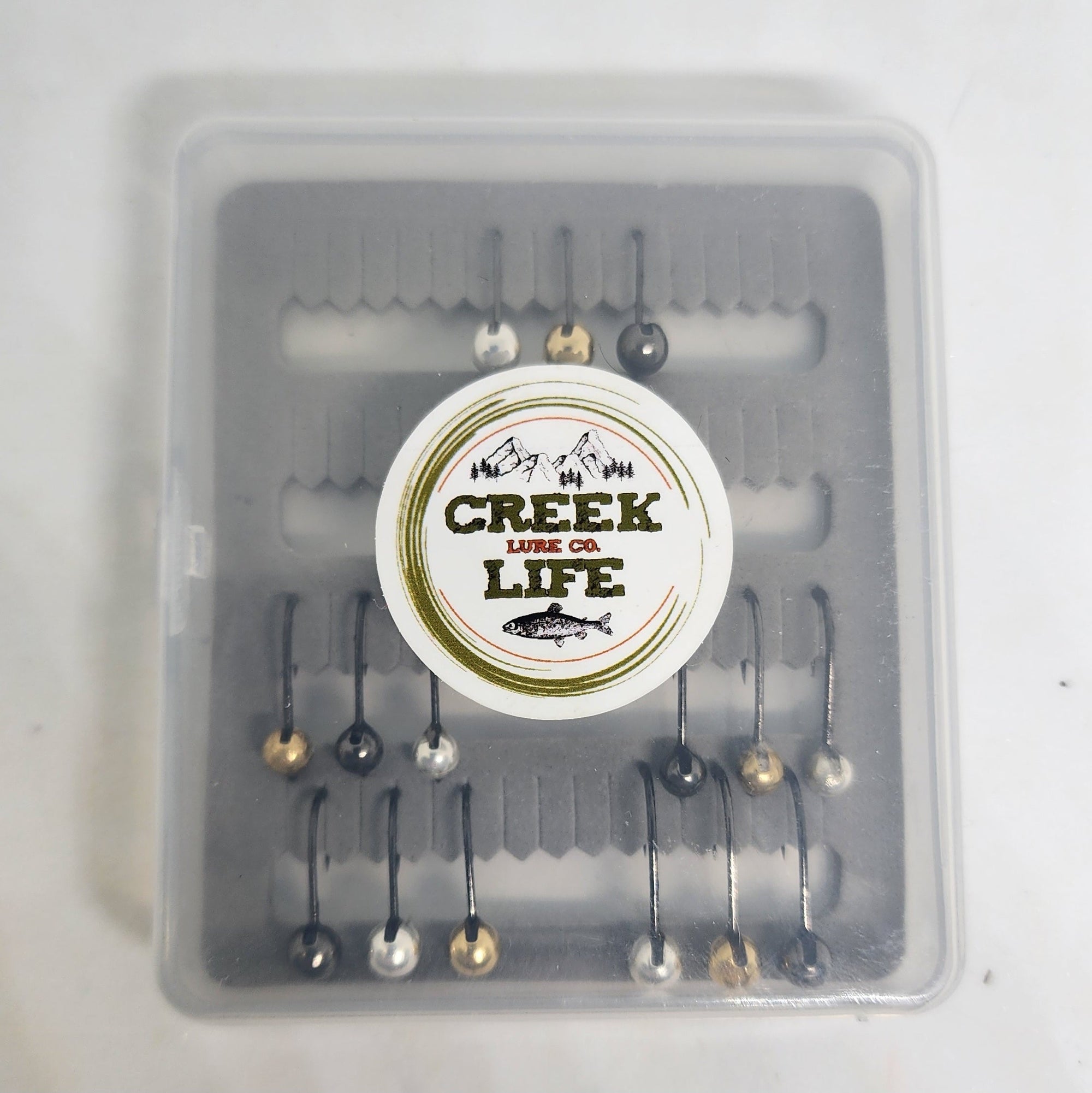 creek life barbless jig heads for bass and crappie