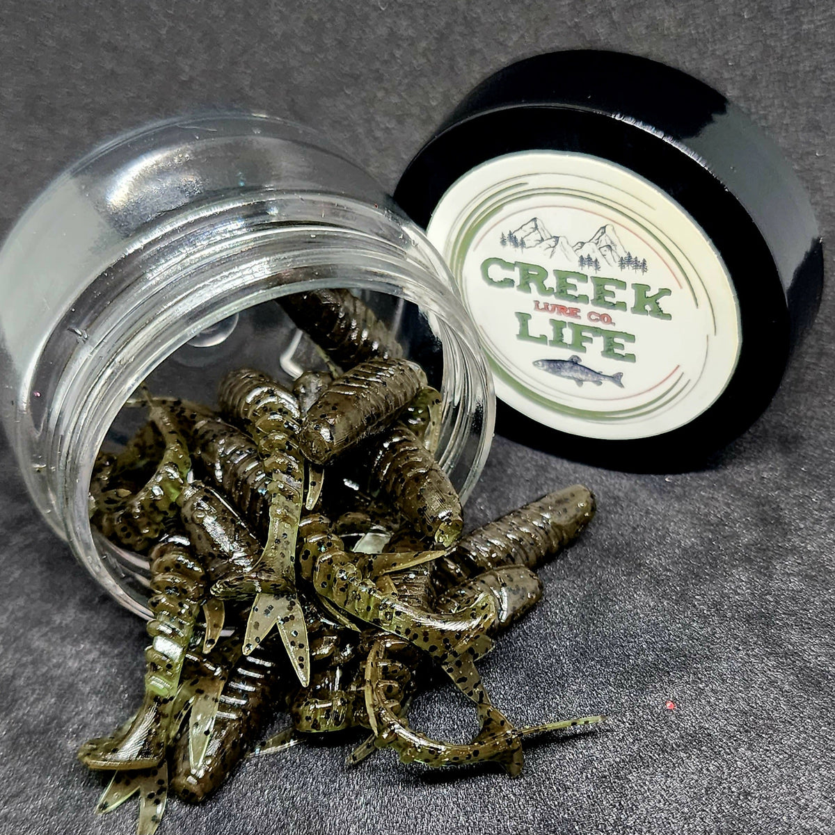 Creek Life 2&quot; Micro Swimbait &quot;Tennessee Creek Shark&quot; – Jar of 20