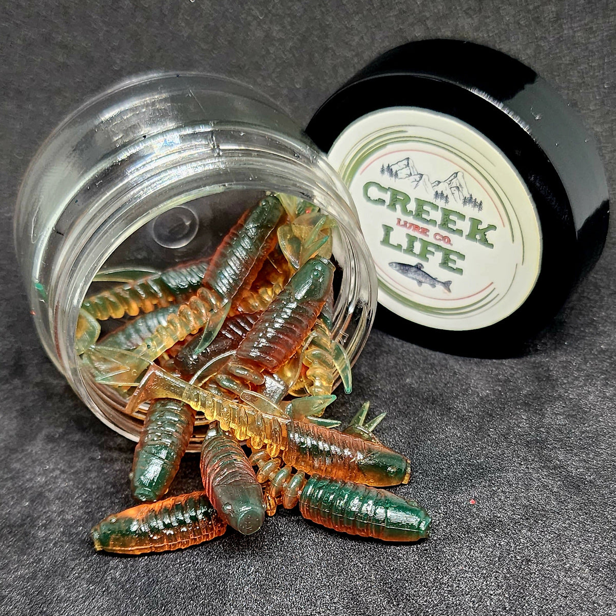 Creek Life 2&quot; Micro Swimbait &quot;Tennessee Creek Shark&quot; – Jar of 20