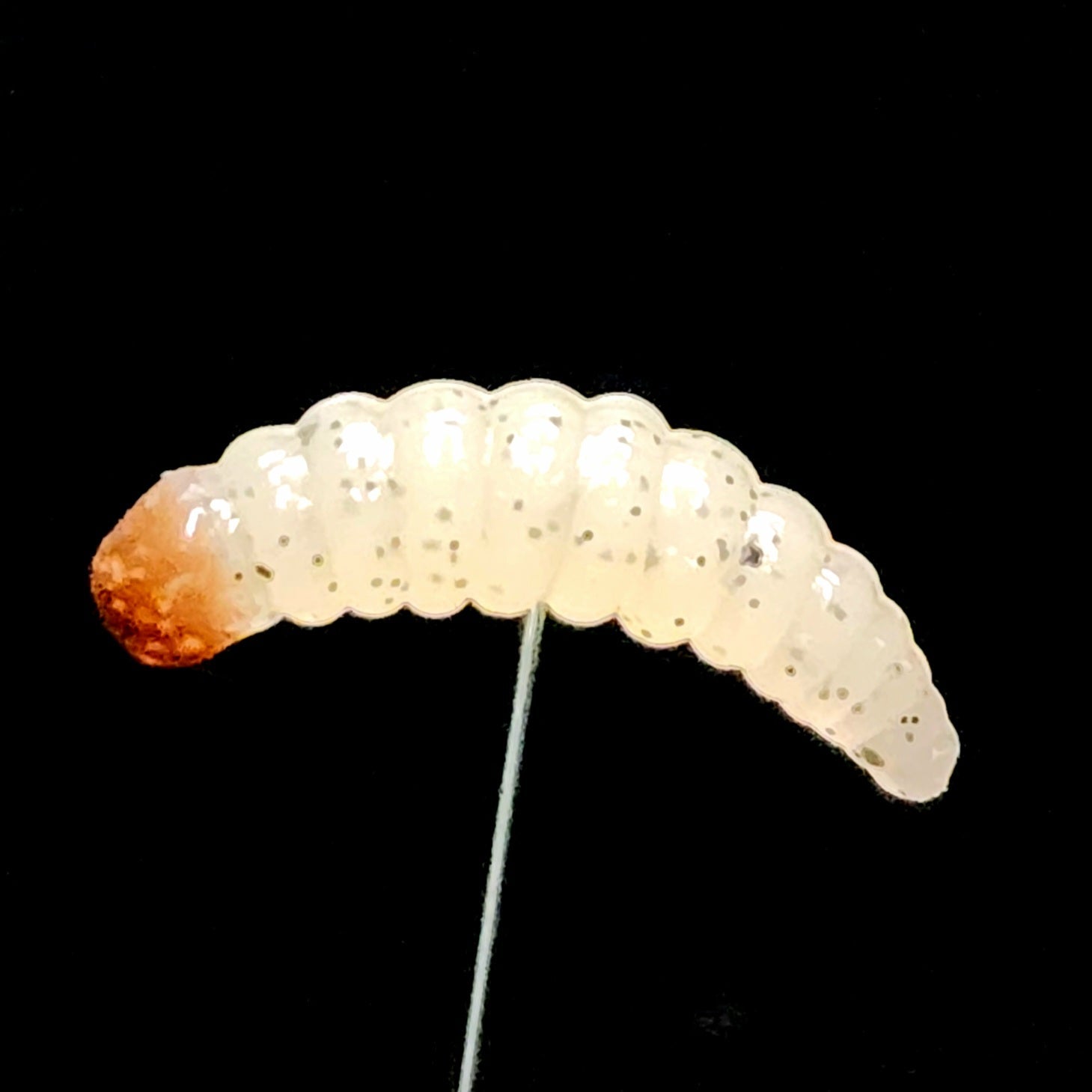 trout and panfish waxworm soft plastic