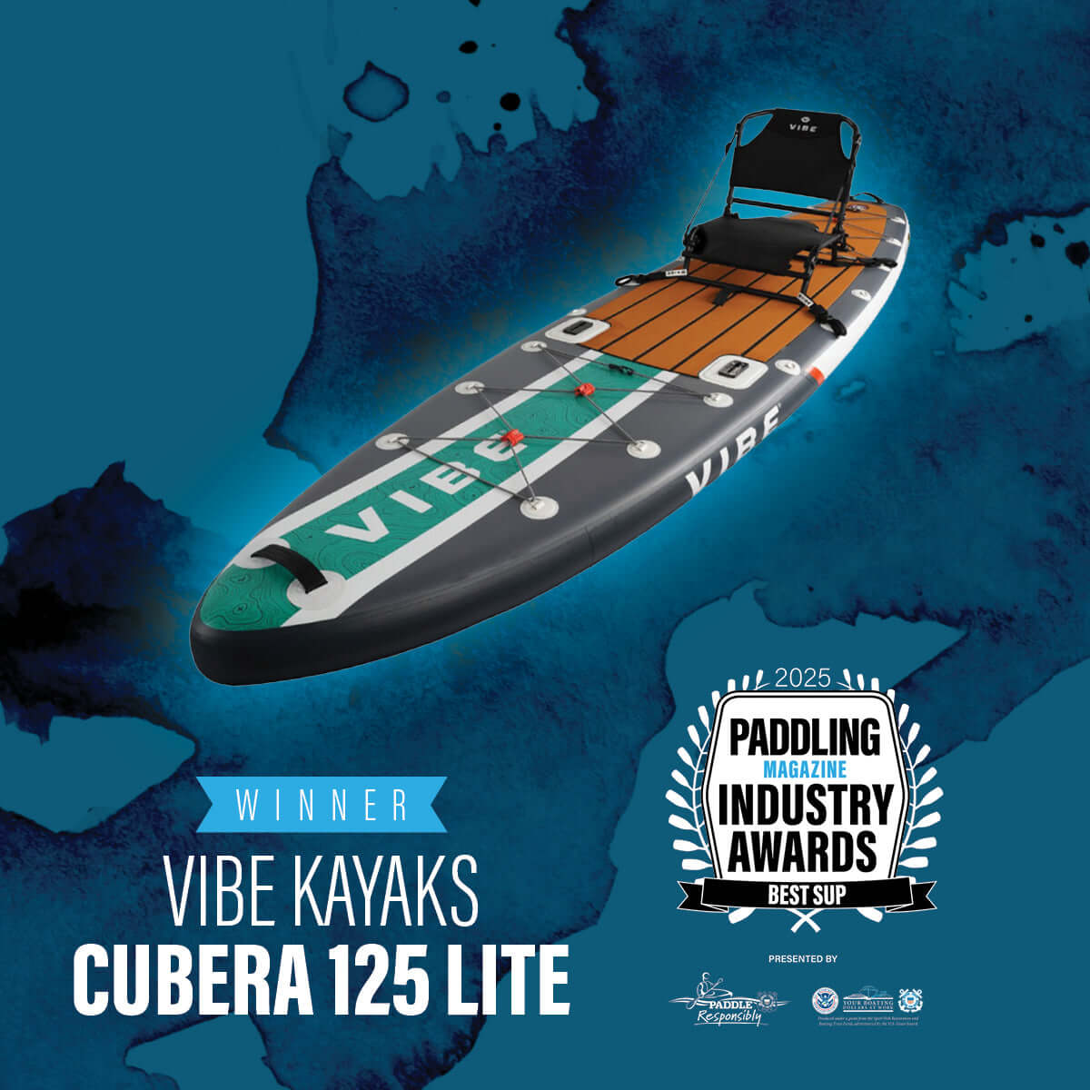 Vibe Cubera 125 Lite Inflatable SUP Kayak
