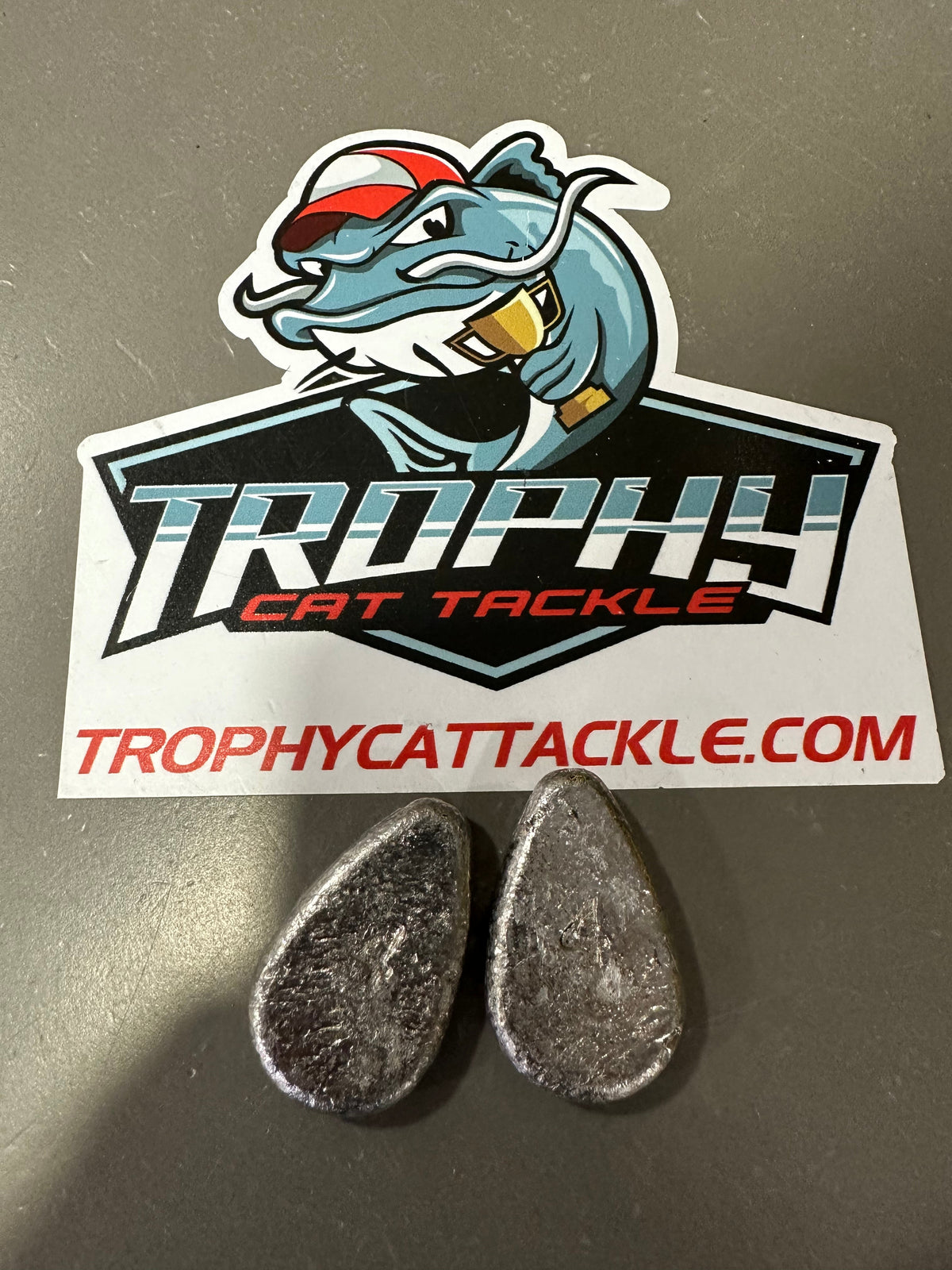 Trophy Cat Tackle No Roll Sinker – Flat Current-Resistant Catfish Weight