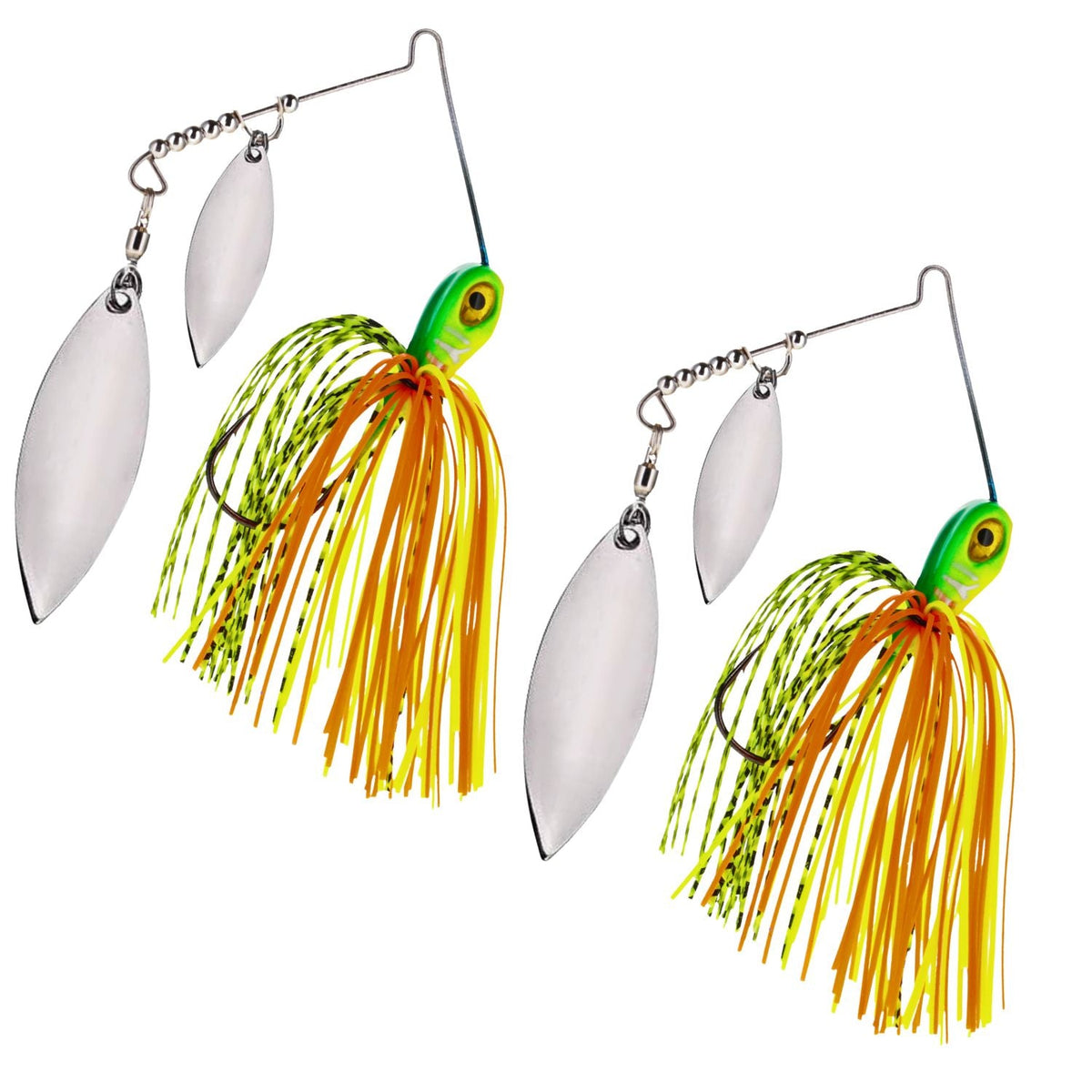 Reaction Tackle Tungsten Double Willow Spinnerbaits (2-Pack)