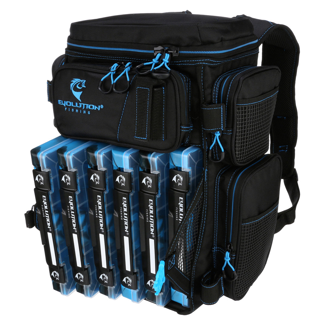 Evolution Fishing Drift Series 3600 Tackle Backpack with Trays