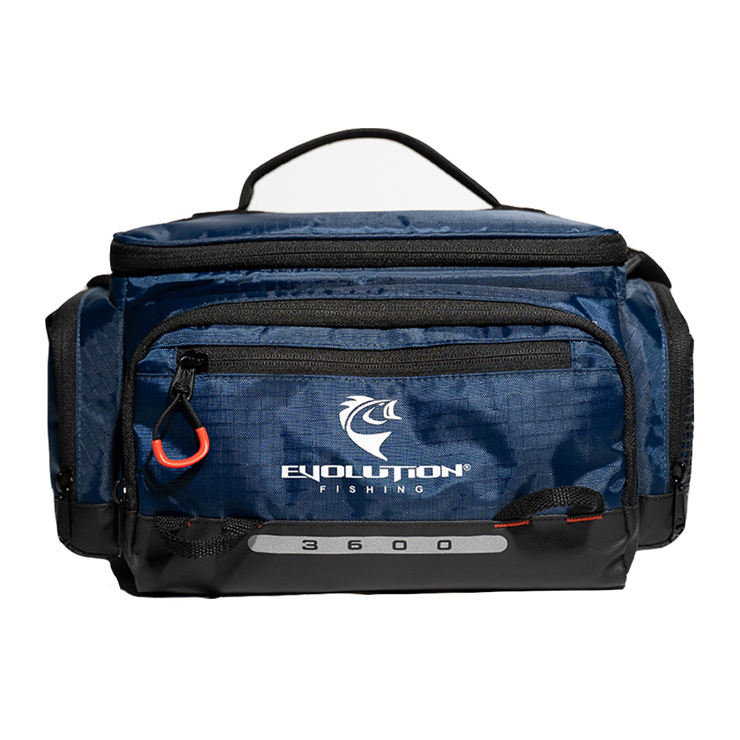 Water-resistant tackle bag for kayak anglers