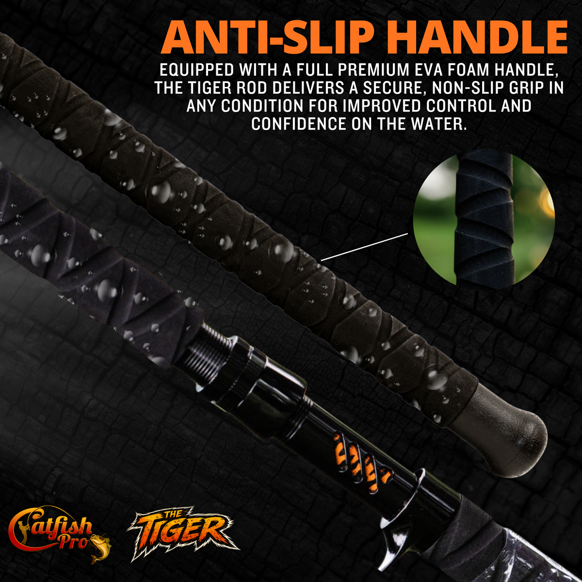 Catfish Pro 1 of 220 The Tiger Limited Edition Glow Casting Rod