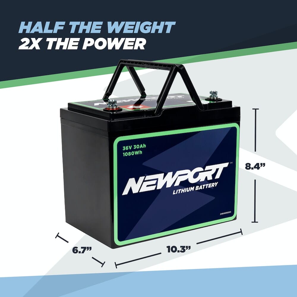 Newport 36V 30Ah Lithium LiFePO4 Battery