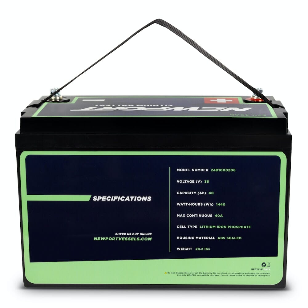 Newport 36V 48Ah Extended Range Lithium LiFePO4 Battery