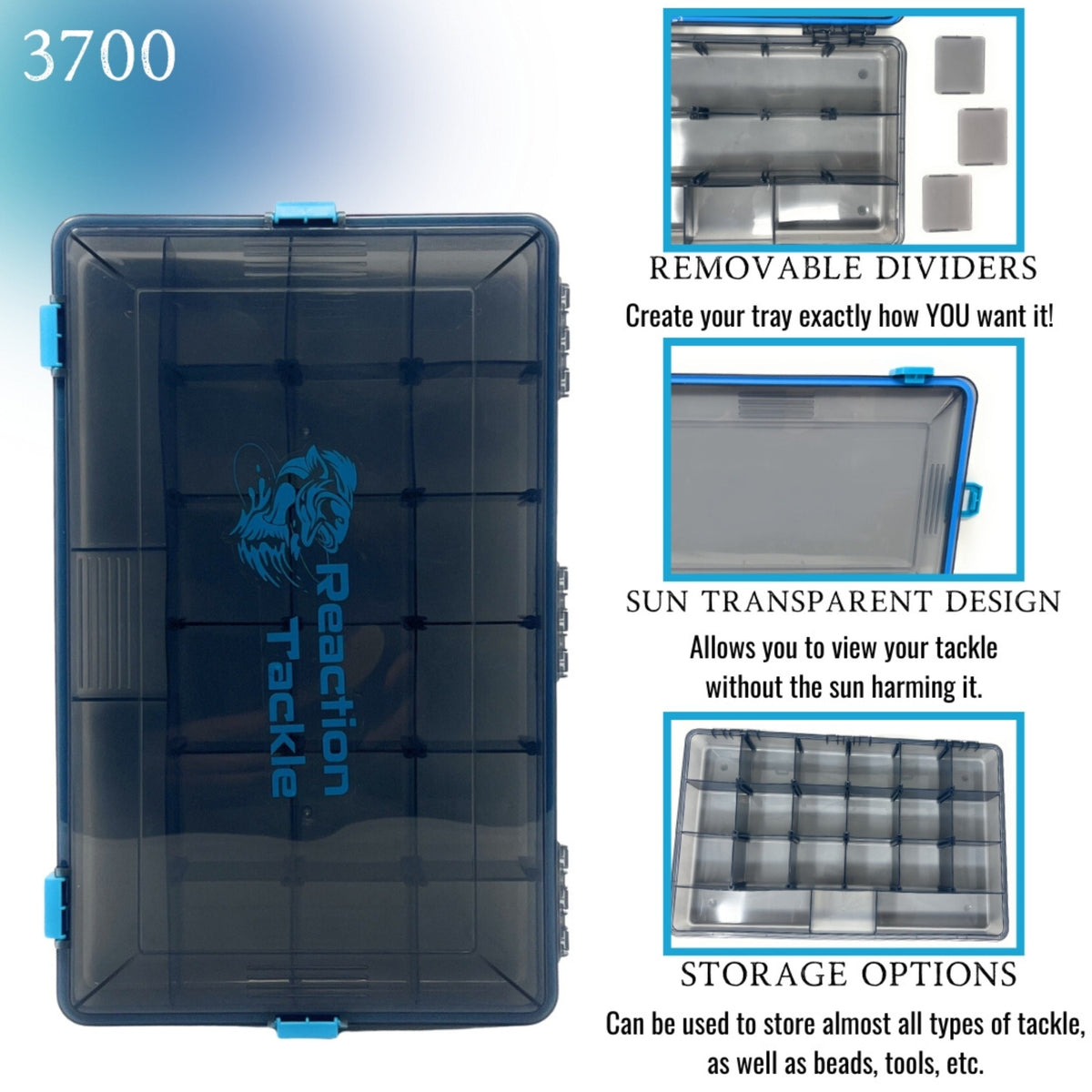Reaction Tackle Standard Waterproof Tackle Tray