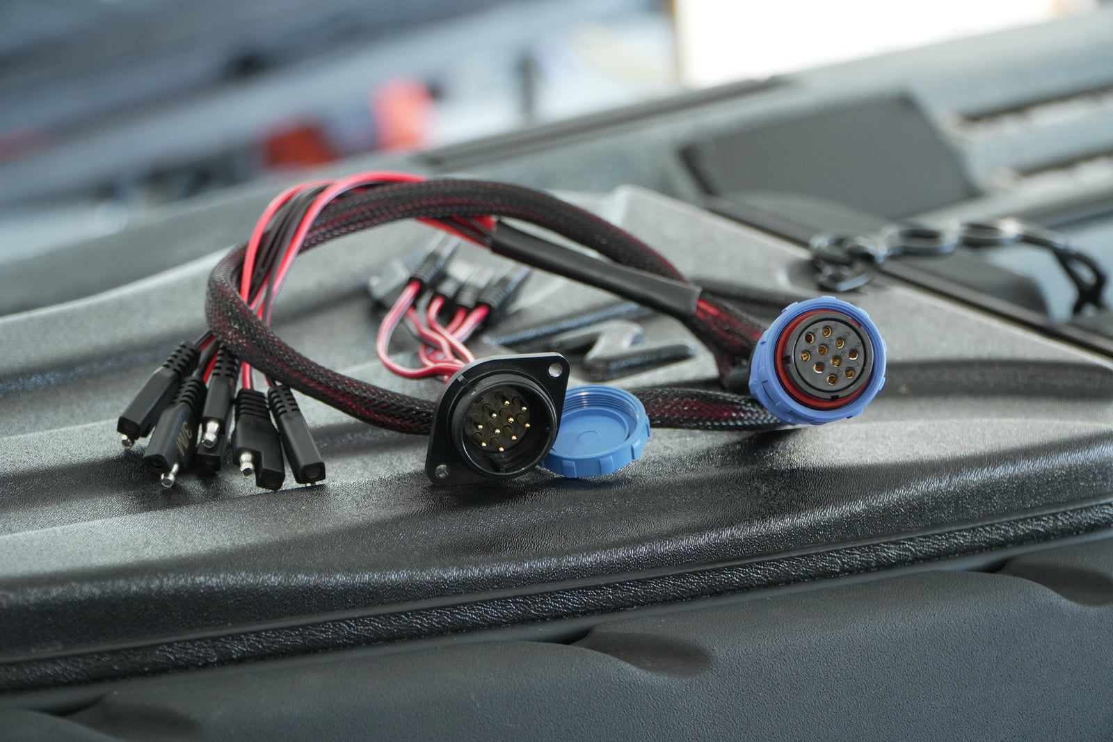 Electronics 5 Circuit Heavy Duty, Waterproof, Quick Disconnect Kit - Panel Mount and Harness (YP-QD5) 5 Circuit Heavy Duty, Waterproof, Quick Disconnect Kit - Panel Mount and Harness (YP-QD5)