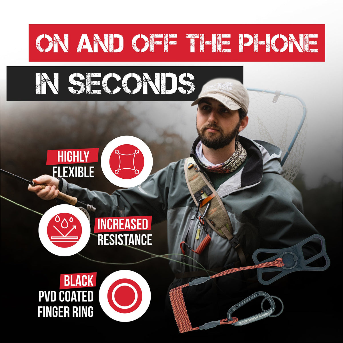 Rogue Fishing Co. The Protector™ Phone Tether XD