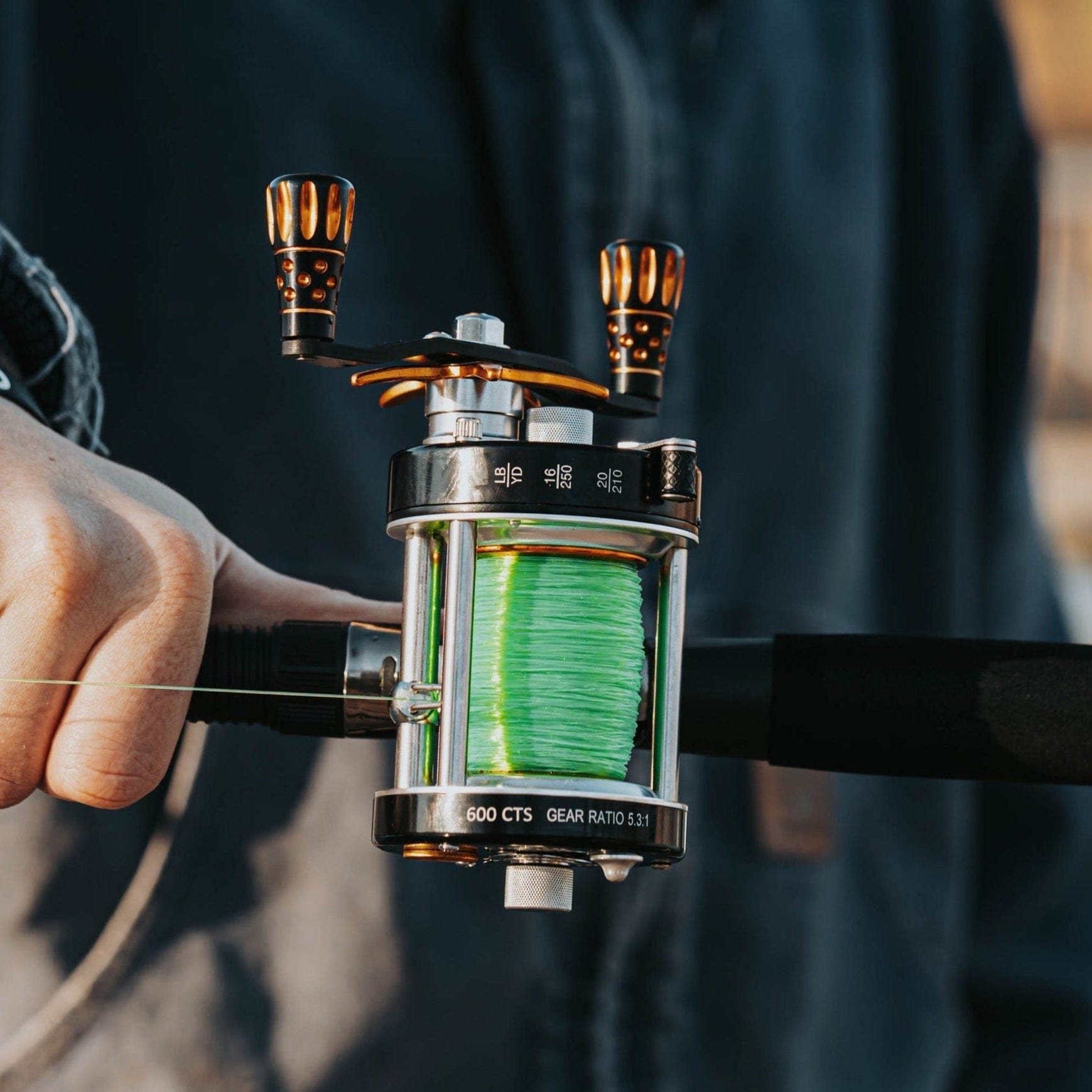 Catfish Baitcaster Reel 600CTS Round Baitcaster Reel 600CTS Round Baitcaster Reel