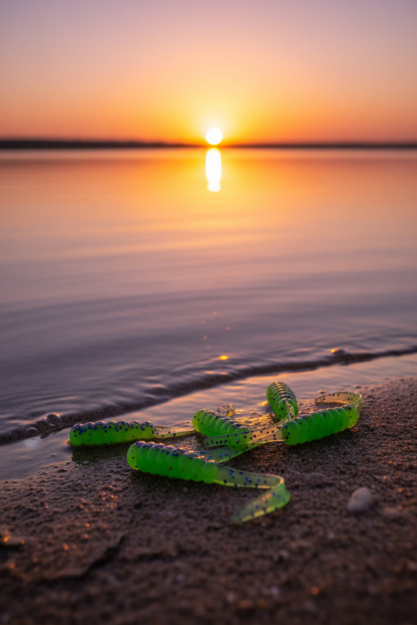 2 Inch Crappie Dock Shot soft plastic for dock fishing