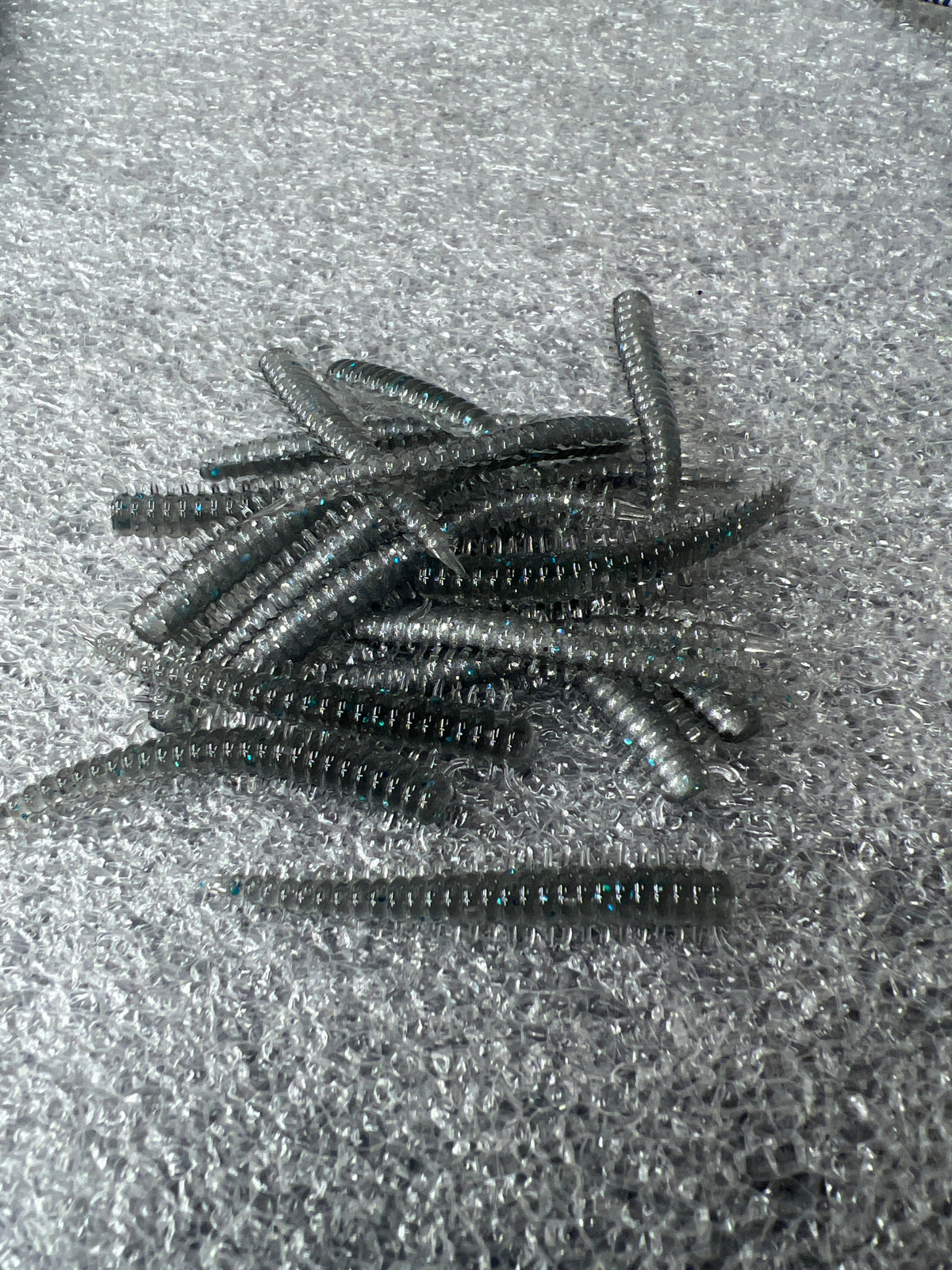 2in Sandworm soft plastic bait for crappie fishing