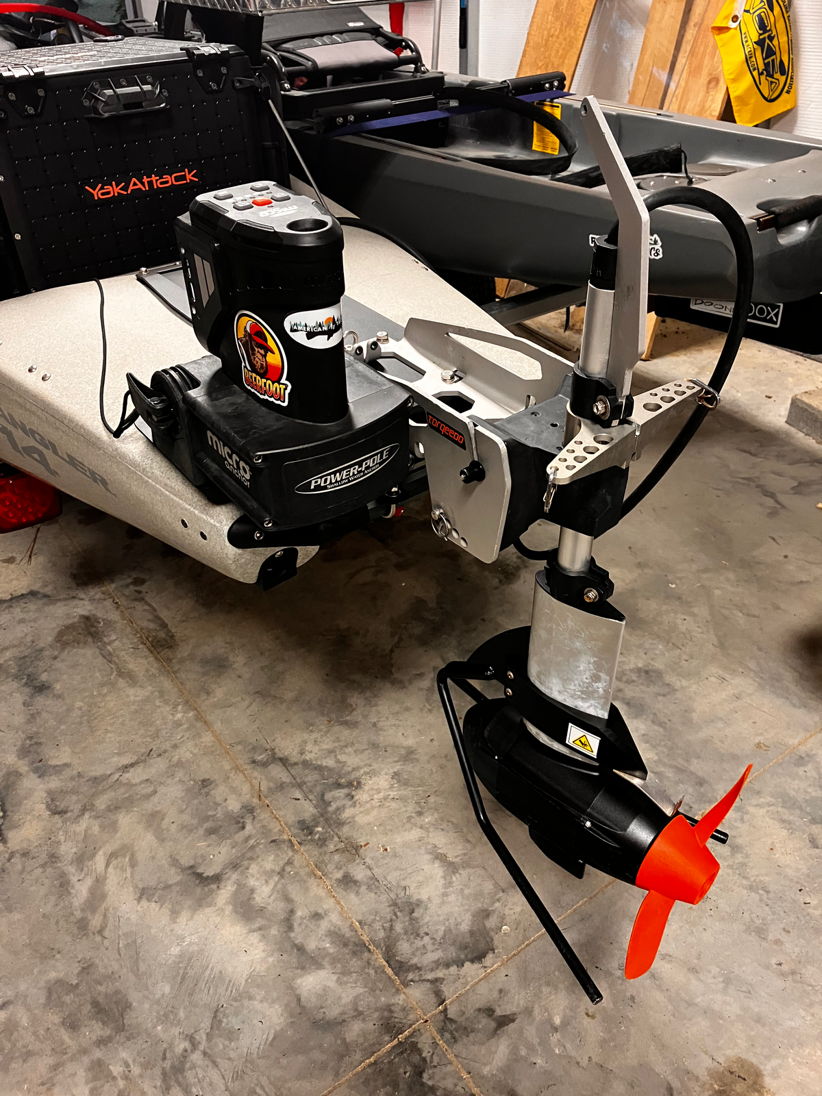 Boonedox Hobie Pro Angler 14 Motor/Power Pole Combo Mount