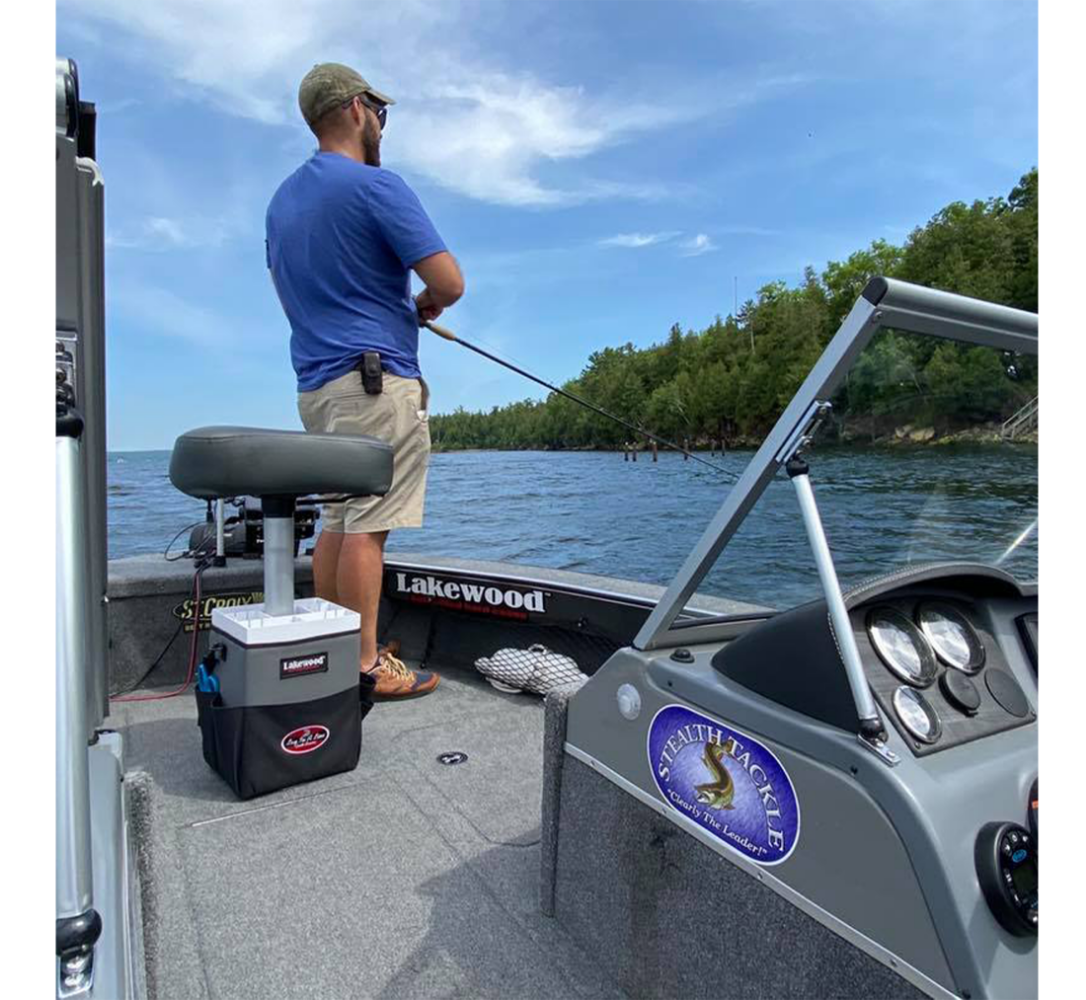 Lakewood Pedestal Pal Senior – Walleye &amp; Bass Boat Tackle Organizer