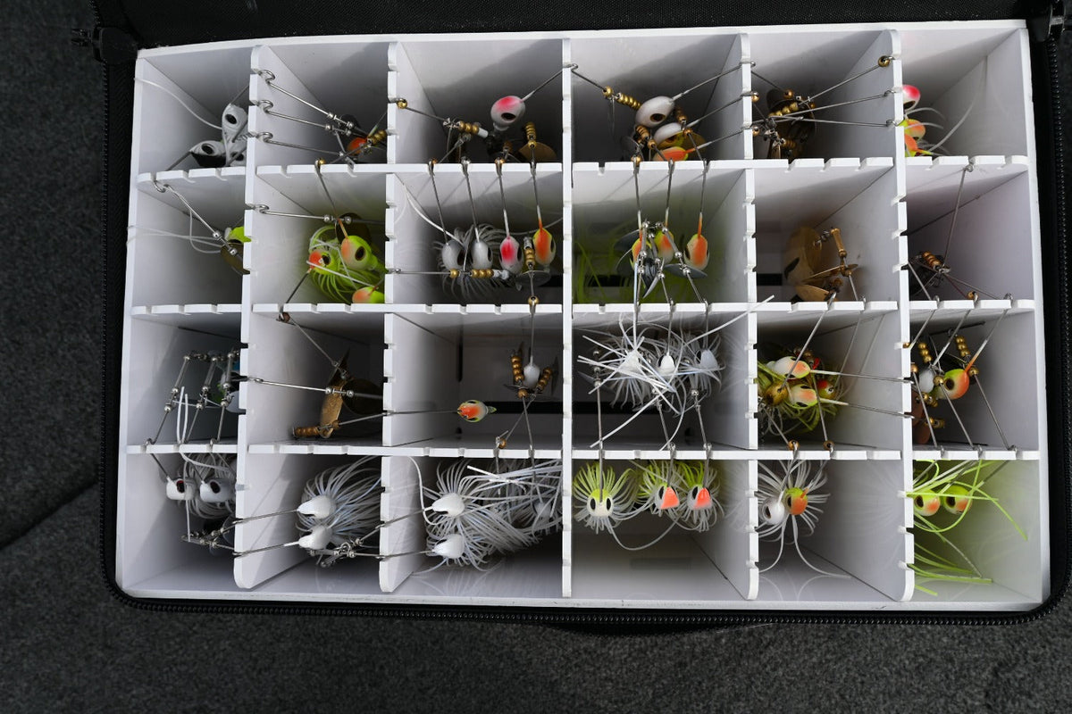 Lakewood Spinnerbait Deposit Box – Spinnerbait &amp; Buzzbait Storage (2 Sizes)