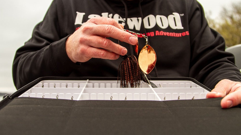 Lakewood Spinnerbait Deposit Box – Spinnerbait &amp; Buzzbait Storage (2 Sizes)
