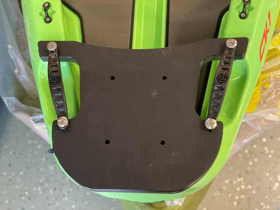 Crescent kayak stern motor mounting plate by OneObjective