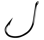 Gamakatsu Split Shot - Drop Shot Hook NS Black