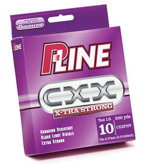 P-Line CXX X-Tra Strong Hi-Vis Fluorescent Fishing Line