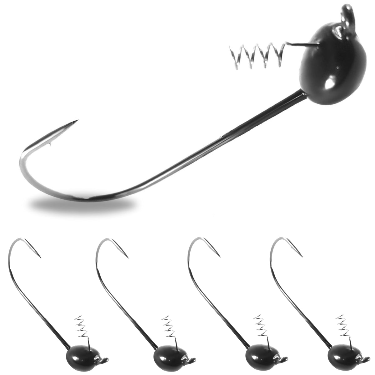 black tungsten shaky head jig finesse fishing