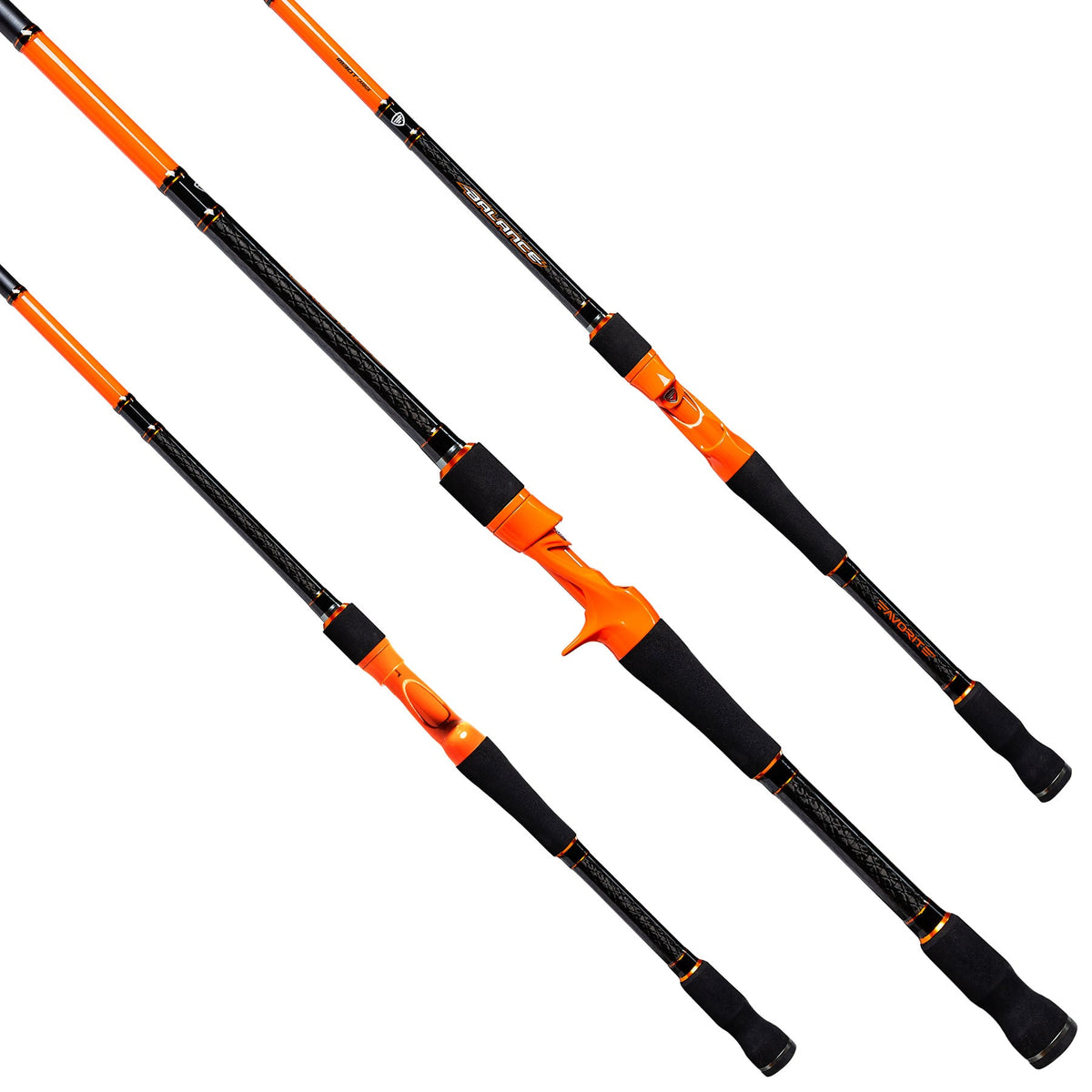 Favorite Fishing Balance Casting Rod orange finish