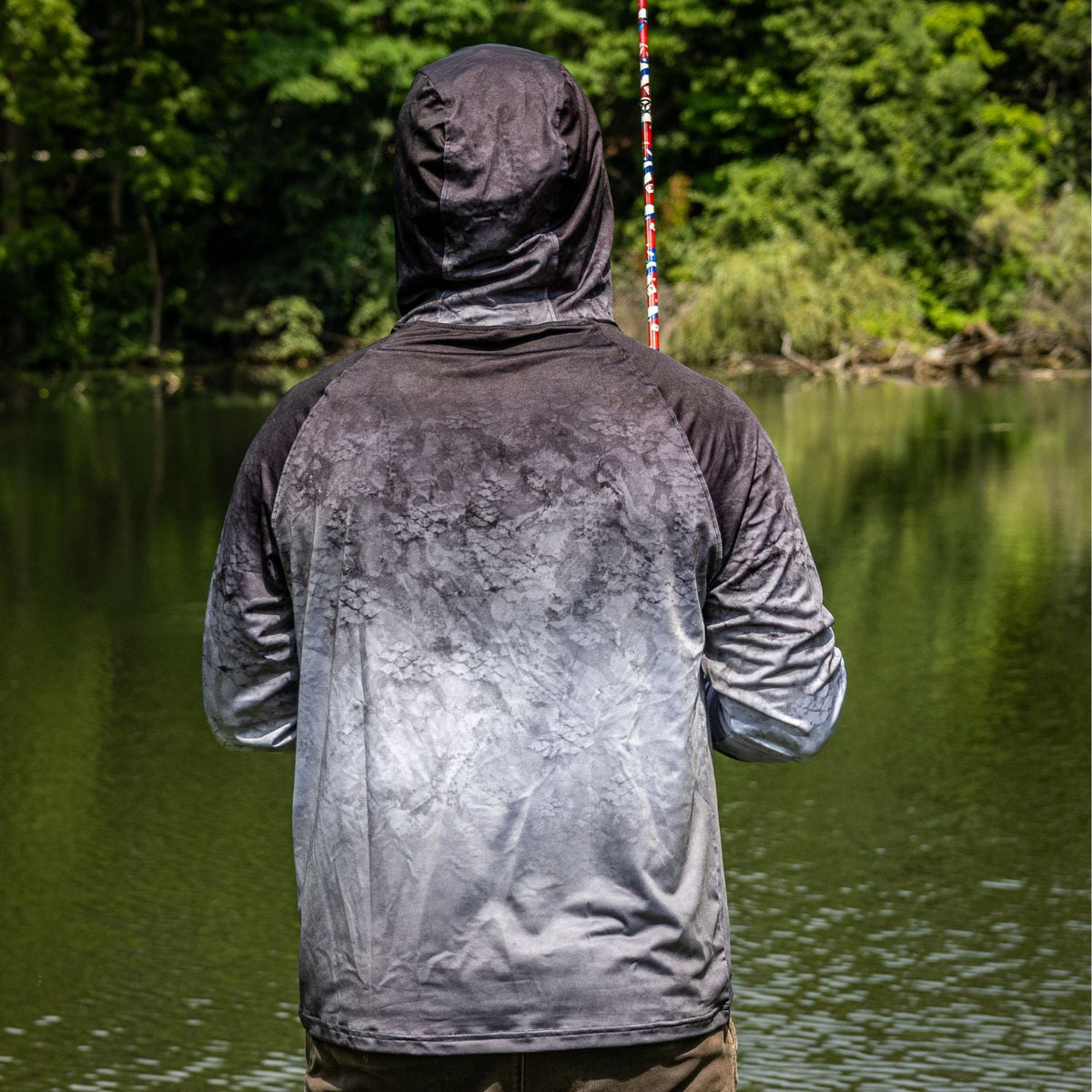 Reaction Tackle UPF 50+ Hooded Gaiter Long Sleeve Fishing Shirt