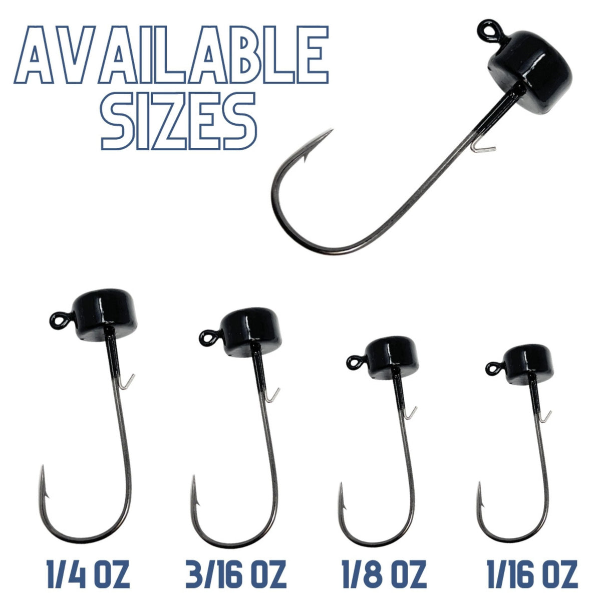 Reaction Tackle Lead Ned Rig Shroom Jigs – 25 Pack