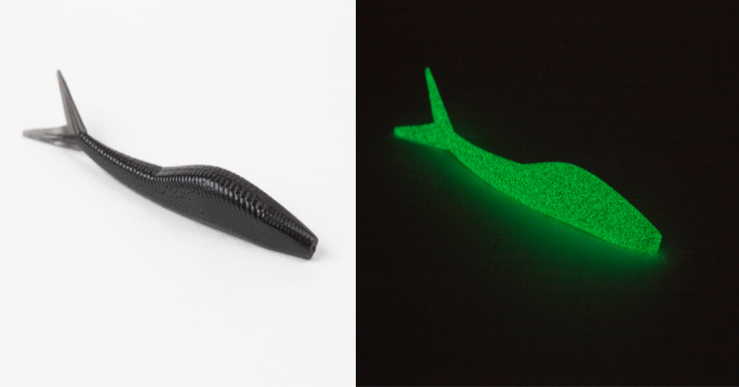 Freedom Baitz Radio Active Glow Soft Plastics