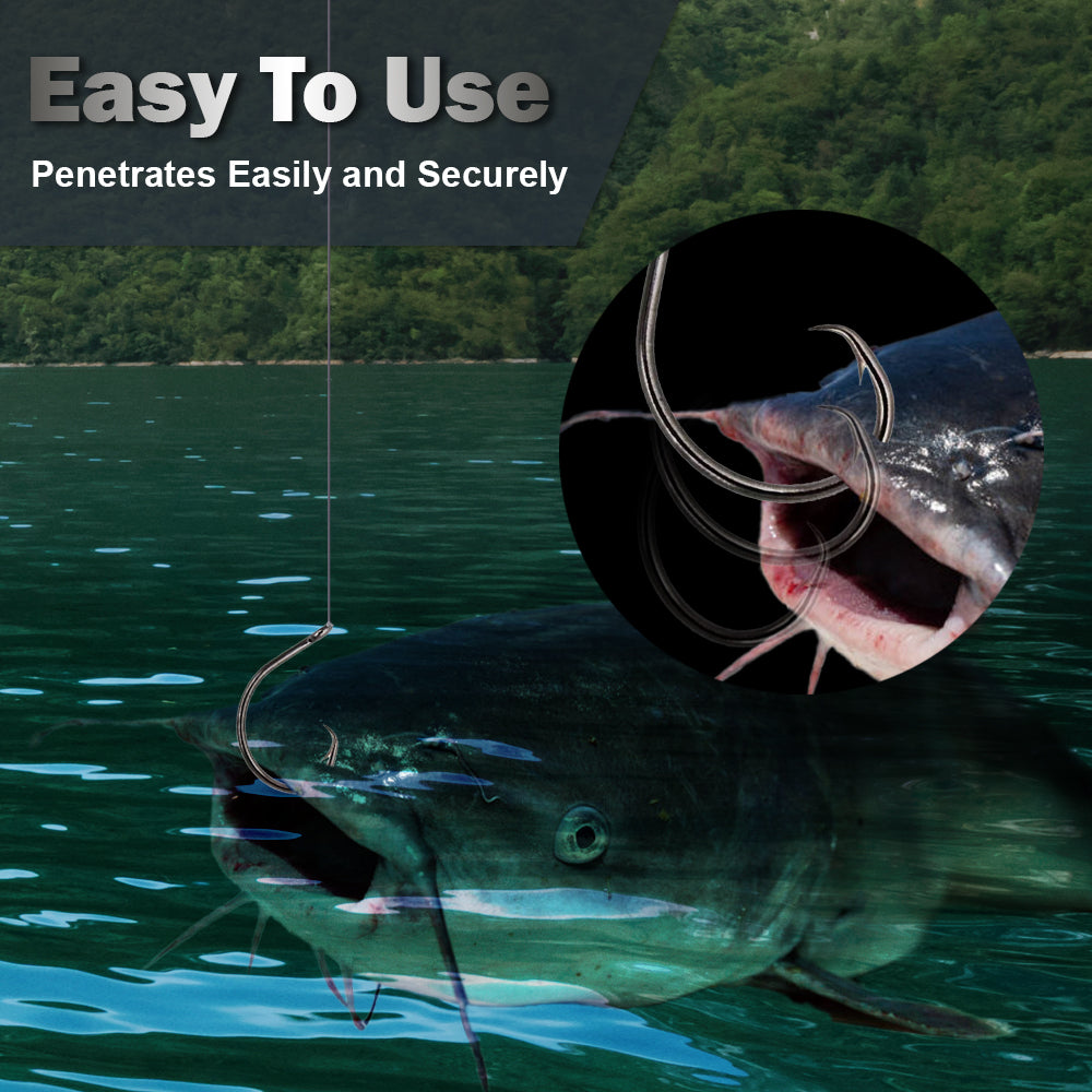 Reaction Tackle Premium Circle Hooks 25-Pack – Saltwater &amp; Freshwater