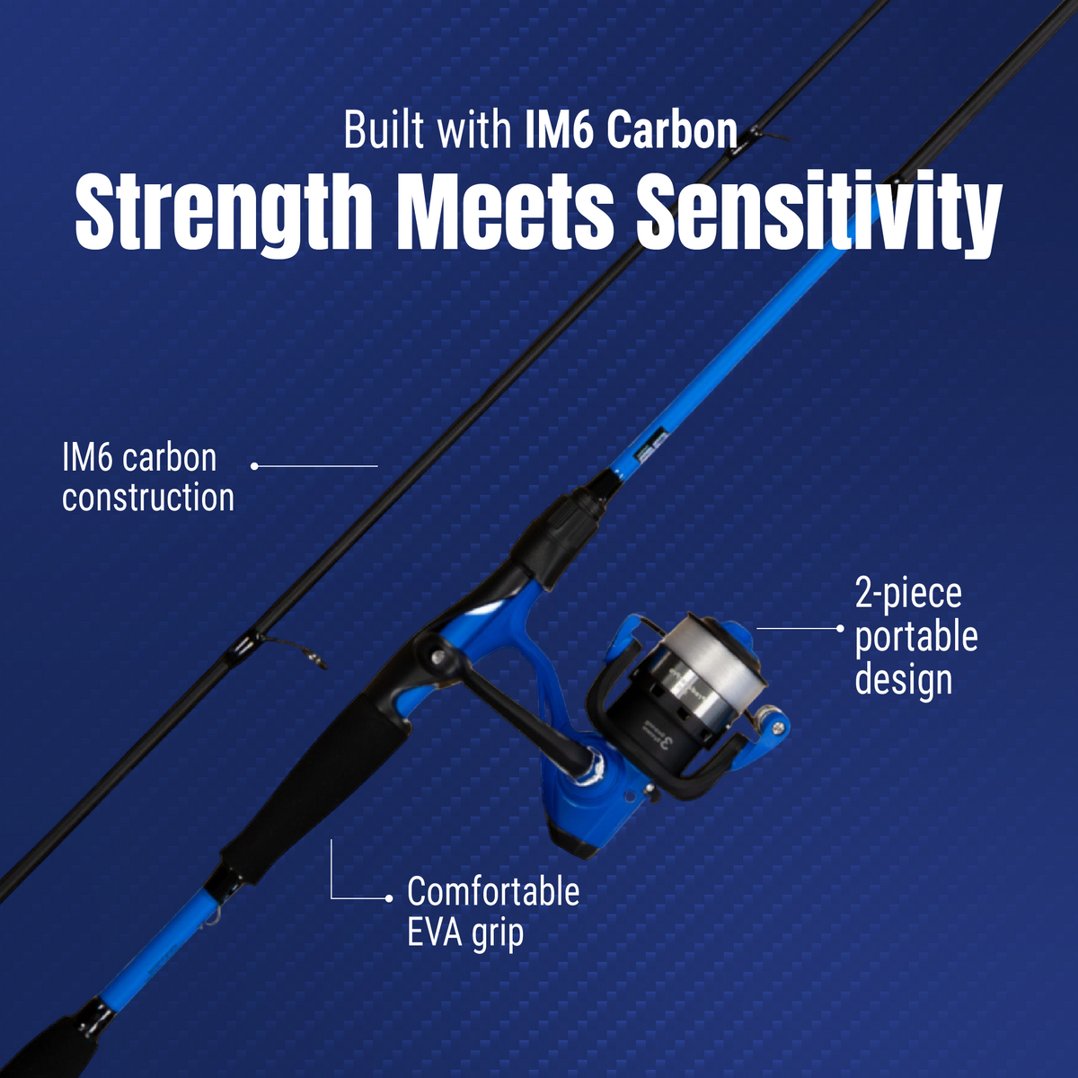 Reaction Tackle SmoothCast 4&#39;8&quot; Ultra-Light Spinning Combo
