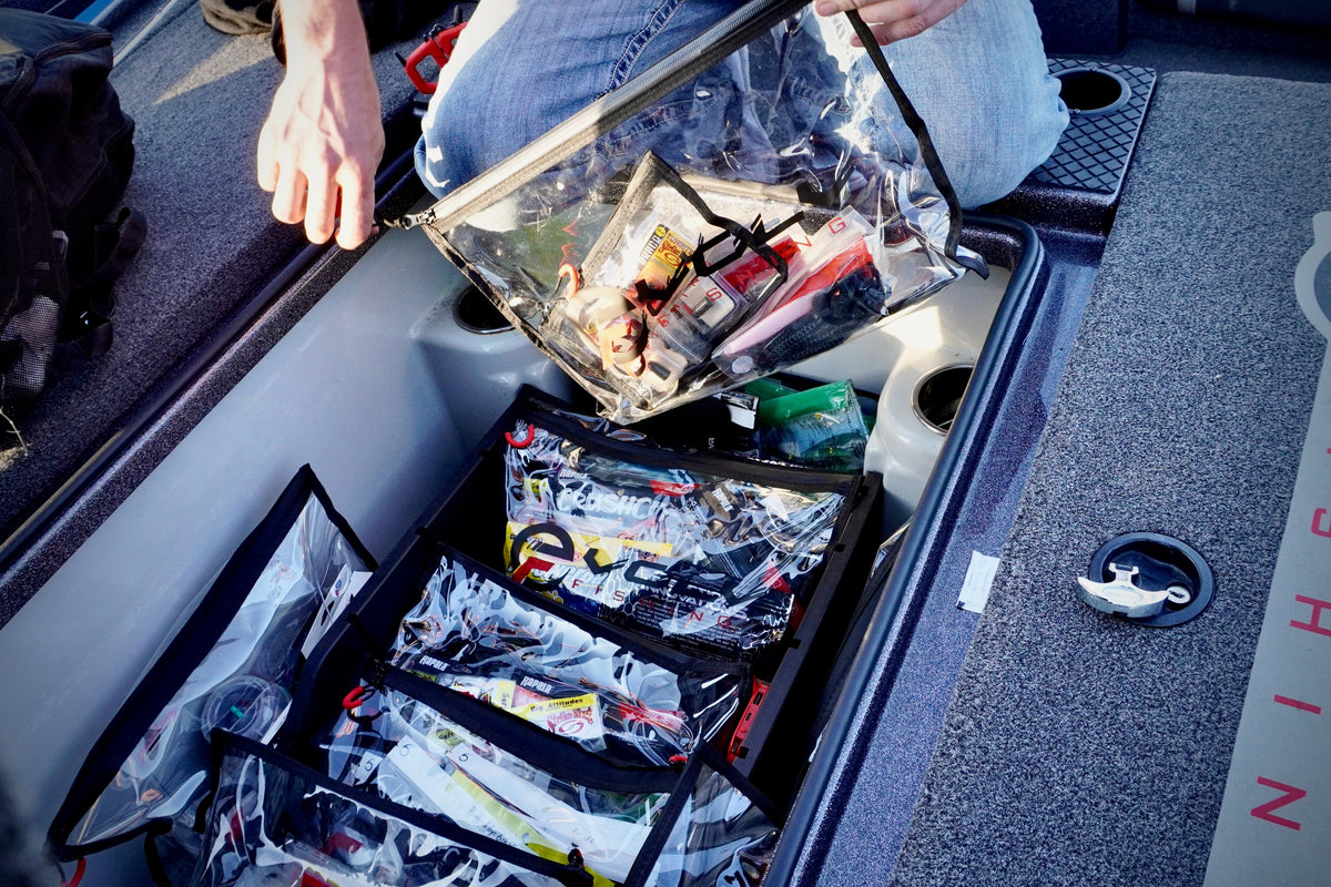 Water-resistant bait bags for kayak anglers