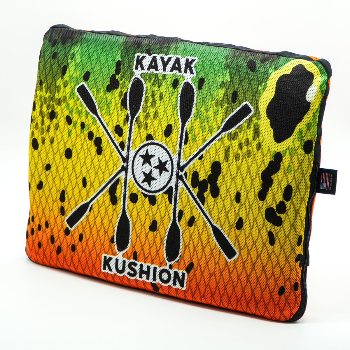 Kayak Kushion Square Kushion – Scales Pattern Comfort Seat Pad for Fishing Kayaks